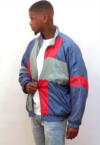 1990'S VINTAGE OVERSIZED PUMA FESTIVAL SHELL JACKET