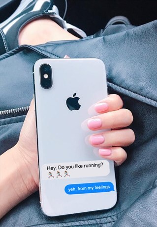 RUN FEELS PHONE CLEAR CASE - IPHONE AND SAMSUNG