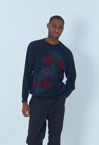VINTAGE DHAGA KNITTED JUMPER
