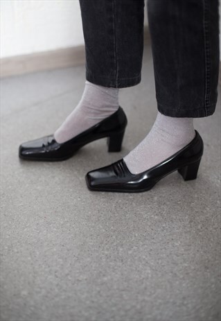 VINTAGE 80'S VARNISHED LEATHER SHOES