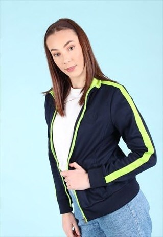 VINTAGE RALPH LAUREN FESTIVAL TRACK JACKET NAVY / NEON GREEN