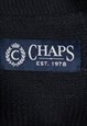 VINTAGE 90'S CHAPS JUMPER QUARTER BUTTON LONG SLEEVE KNITTED