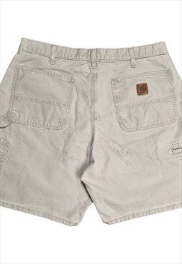 Men's Carhartt Carpenter Shorts in Beige Size W35