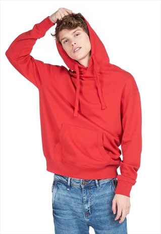 red basic hoodie