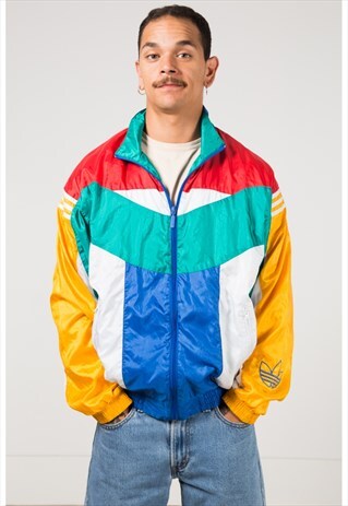 VINTAGE 80S ADIDAS SHELL SPORT JACKET / S1071