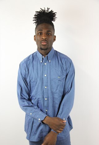 VINTAGE LACOSTE BLUE SHIRT