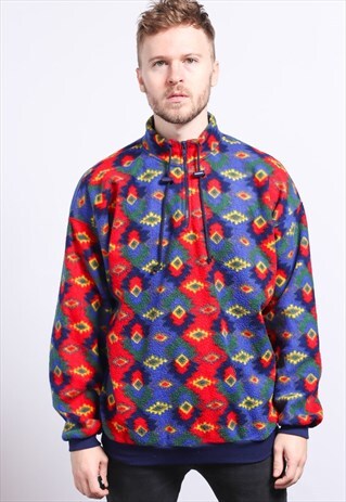 VINTAGE HALF ZIP FLEECE TOP
