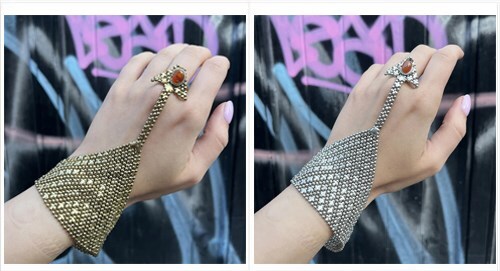 Triangle Chainmail Hand Harness