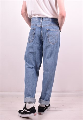 LEVI'S MENS VINTAGE JEANS W34 L36 BLUE 90S