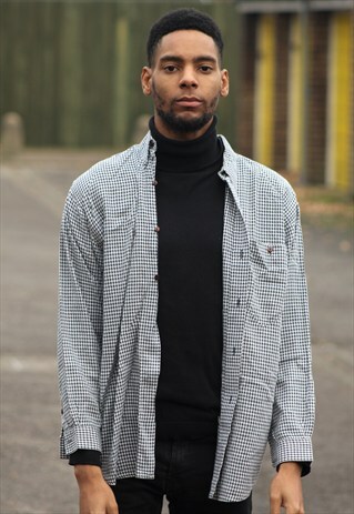 VINTAGE // 90'S // CASUAL SHIRT BUTTONS MISSING