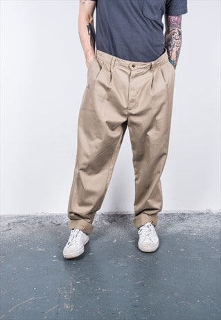 DOCKERS VINTAGE 1980S BEIGE TROUSERS