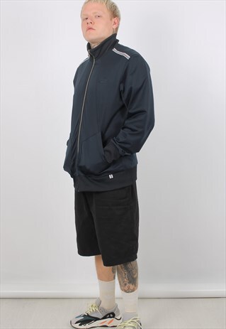 VINTAGE LOTTO LARGE NAVY FESTIVAL TRACK JACKET