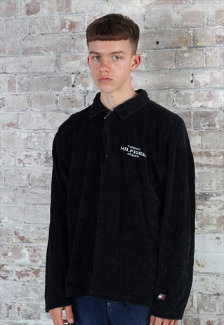 VINTAGE TOMMY HILFIGER 1/4 ZIP COLLARED SWEATSHIRT