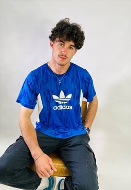 Vintage adidas Originals Trefoil Blue T Shirt