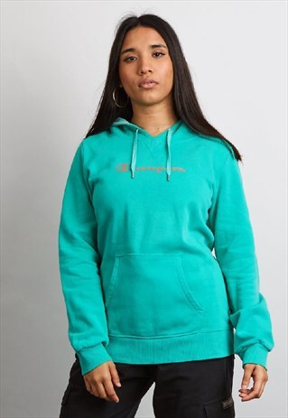 VINTAGE 90'S CHAMPION BLUE HOODIE