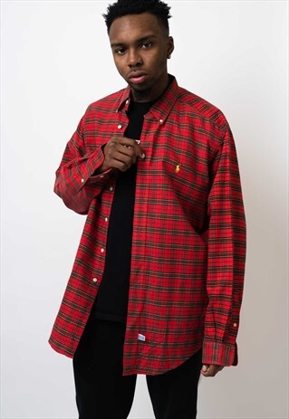 VINTAGE RALPH LAUREN CHEQUERED SHIRT