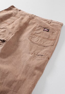 Vintage Dickies Denim Jeans in Brown Carpenter Trousers W40