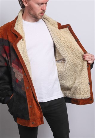 VINTAGE AZTEC INCA FLEECE JACKET