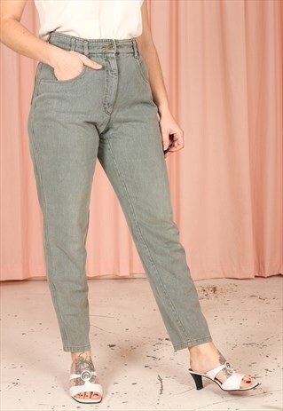 VINTAGE 90S MOM JEANS IN GREEN