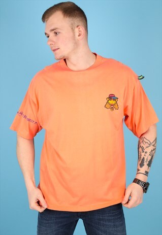 VINTAGE T-SHIRT IN ORANGE NT1