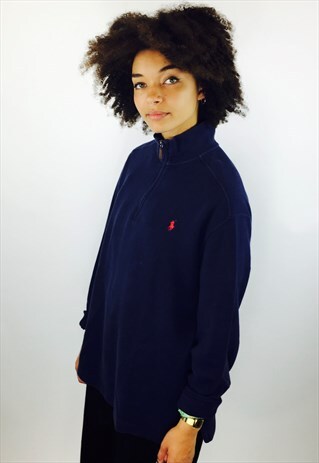 RALPH LAUREN 1/3 ZIP JUMPER