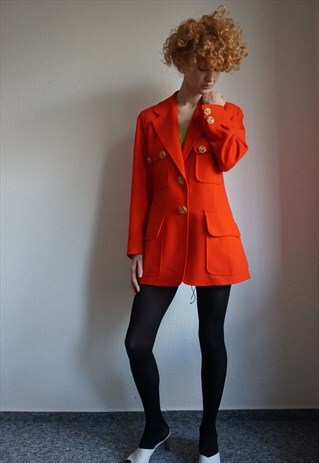 VINTAGE CHRISTIAN LACROIX BLAZER COAT GOLDEN BUTTON M/L