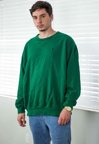 VINTAGE POLO RALPH LAUREN SWEATSHIRT JUMPER LOGO 90S XXL 23