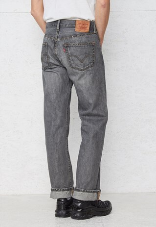 VINTAGE GREY LEVI'S 501 FIT DENIM JEANS