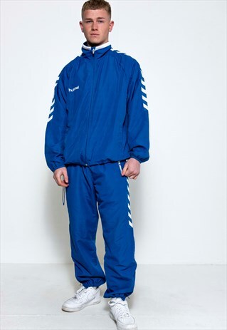 VINTAGE 90'S BLUE HUMMEL TRACKSUIT