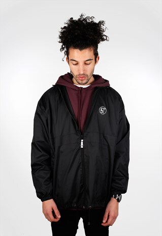 SST SINGLE SHELL PACK JACKET IN BLACK