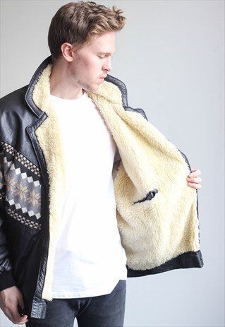 VINTAGE AZTEC FESTIVAL SHERPA JACKET