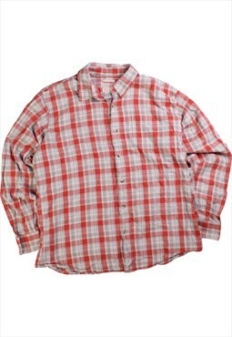 Vintage  Wrangler Shirt Long Sleeve Button Up Check Red
