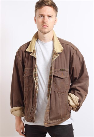 VINTAGE WRANGLER BLANKET LINED JACKET