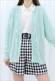 90S VINTAGE MULTICOLOURED PASTEL CARDIGAN