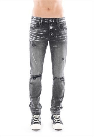 Rocker slim in silver streak