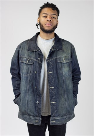 VINTAGE 90S DARK WASH DENIM JACKET