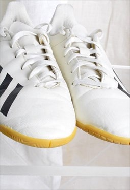 Y2k Adidas Ivory White Athletic Boxer Style Womens Trainers