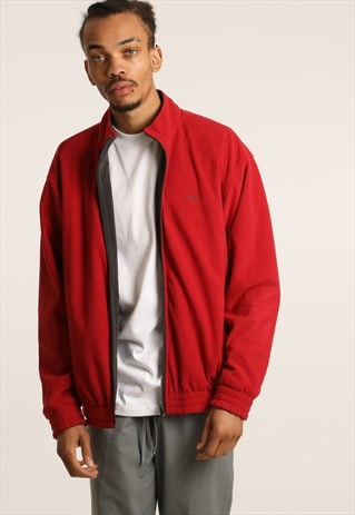VINTAGE NIKE REVERSIBLE FLEECE LINED JACKET