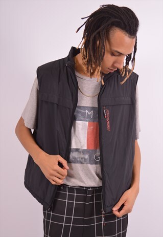 VINTAGE REEBOK PADDED GILET BLACK