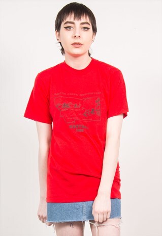 VINTAGE 90'S RED CANYON CREEK MONTANA T-SHIRT