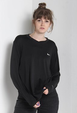 Vintage Nike Long Sleeve T-Shirt Black