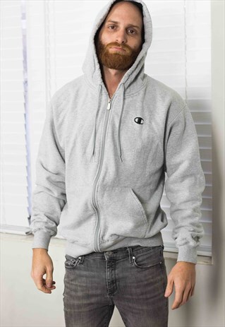 VINTAGE CHAMPION HOODIE SWEATSHIRT LOGO 90S M 20.5
