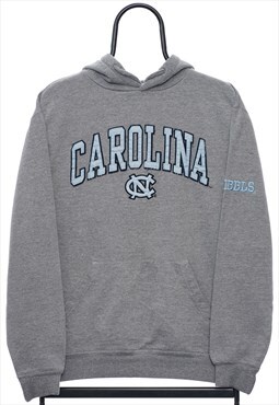 Vintage Carolina Tarheels Spellout Grey Hoodie Womens