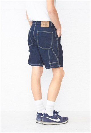 VINTAGE RETRO BLUE LEVI'S 677 FIT DENIM SHORTS