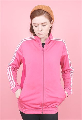 VINTAGE PINK ADIDAS TRACK JACKET /R3011