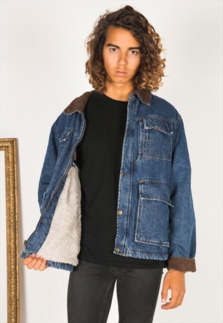 VINTAGE 80S WRANGLER WINTER SHEEPSKIN JACKET / R3200R097