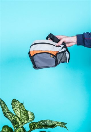 VINTAGE BUMBAG IN GREY AND ORANGE