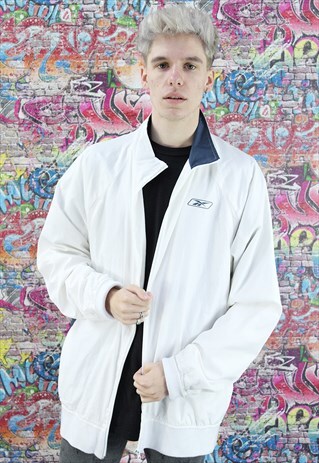 VINTAGE REEBOK SHELL JACKET / WINDBREAKER BRANDED SPORTSWEAR