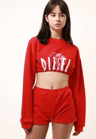 VINTAGE DIESEL REWORK CROP TOP SHORTS RW41