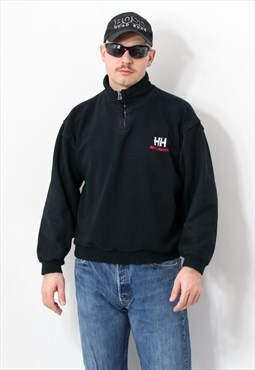 Helly Hansen vintage fleece in black sweatshirt